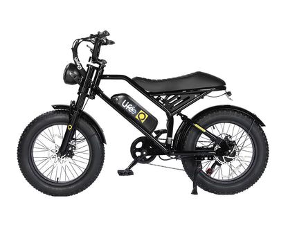 Spark 20x4.0"  Moped-Style  E-Bike, Standard, Black 1