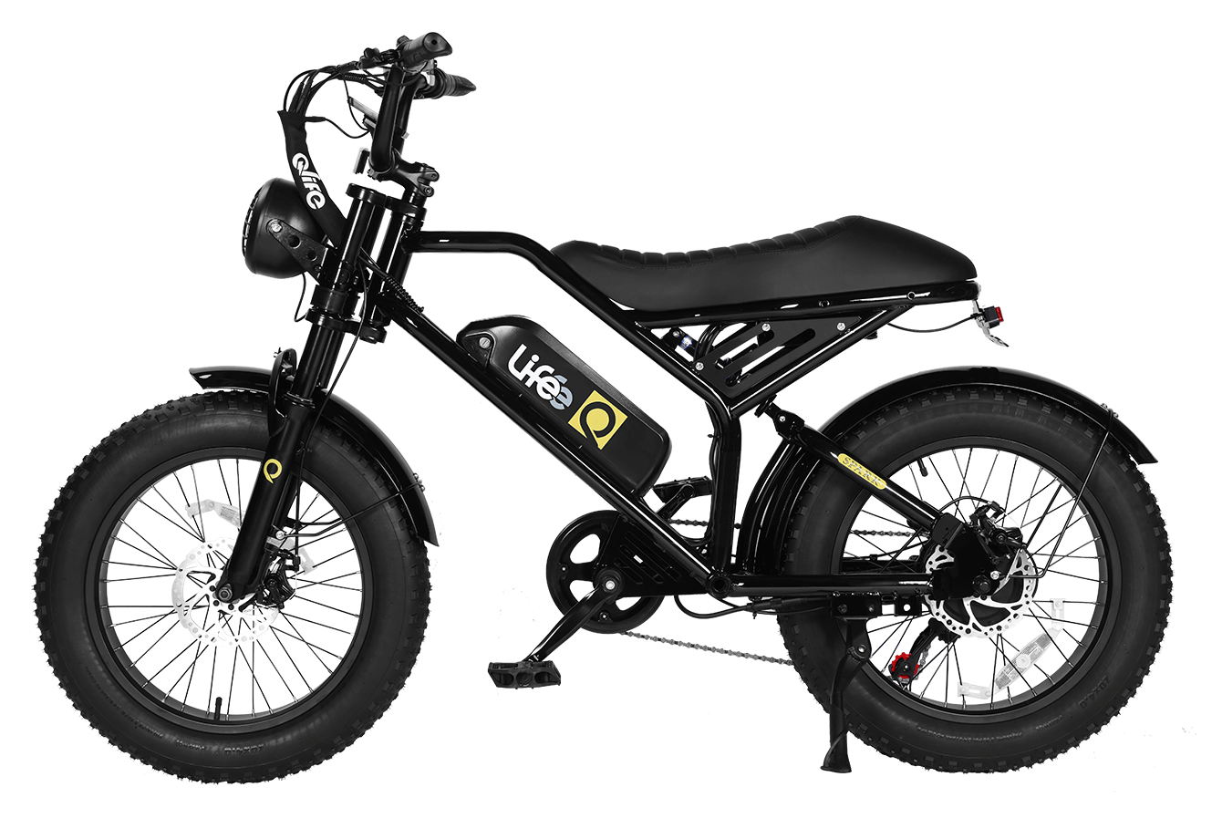 Spark 20x4.0"  Moped-Style  E-Bike, Standard, Black 6