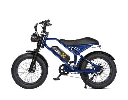 Spark 20x4.0"  Moped-Style  E-Bike, Standard, Blue 2
