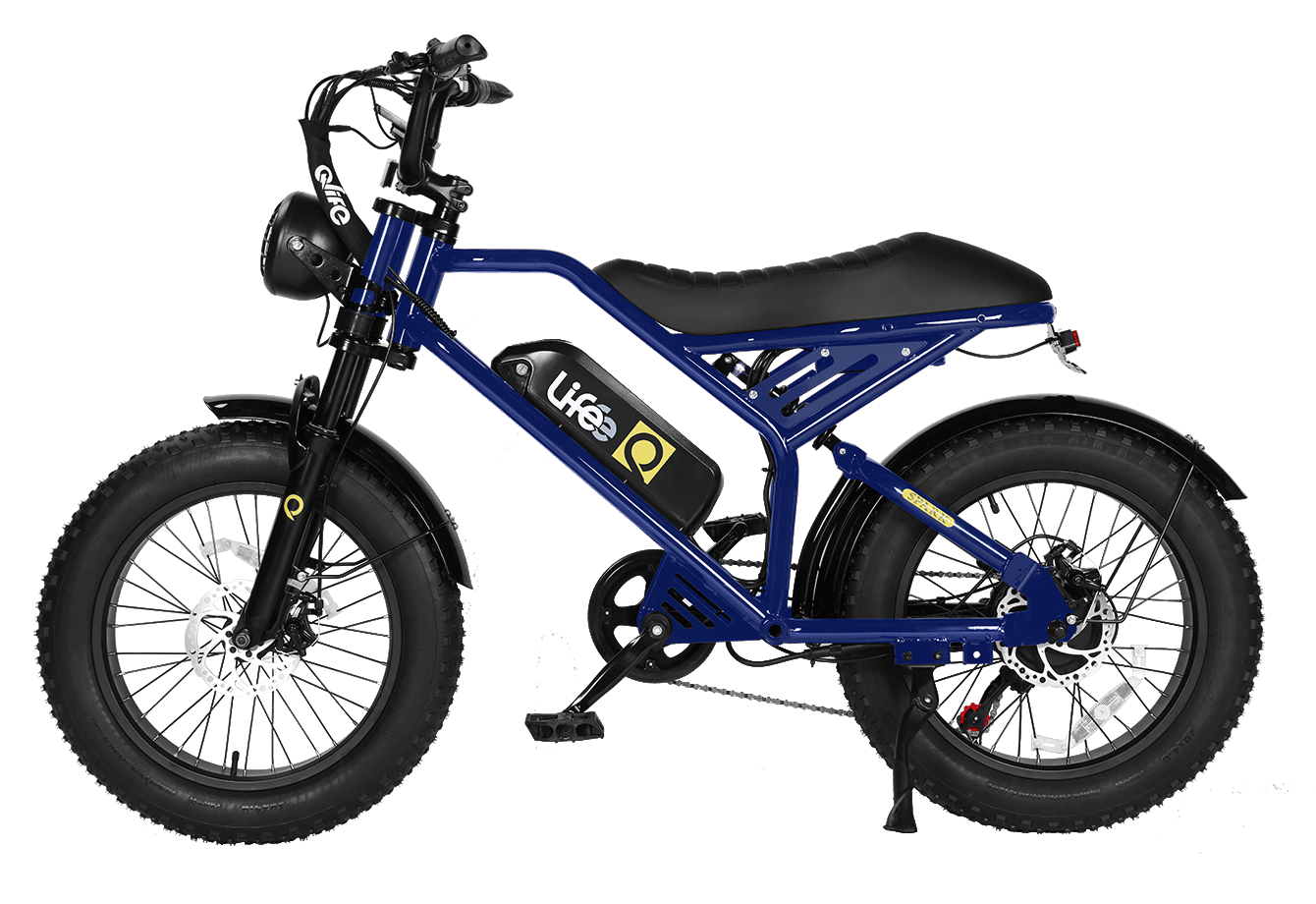 Spark 20x4.0"  Moped-Style  E-Bike, Standard, Blue 6