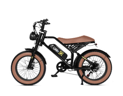 Spark 20x4.0"  Moped-Style  E-Bike, Standard, Brown