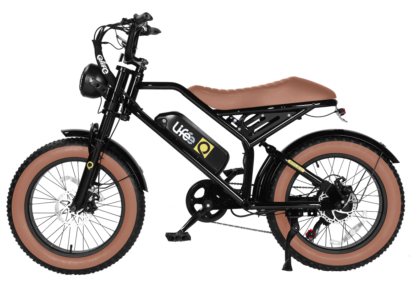 Spark 20x4.0"  Moped-Style  E-Bike, Standard, Brown 6