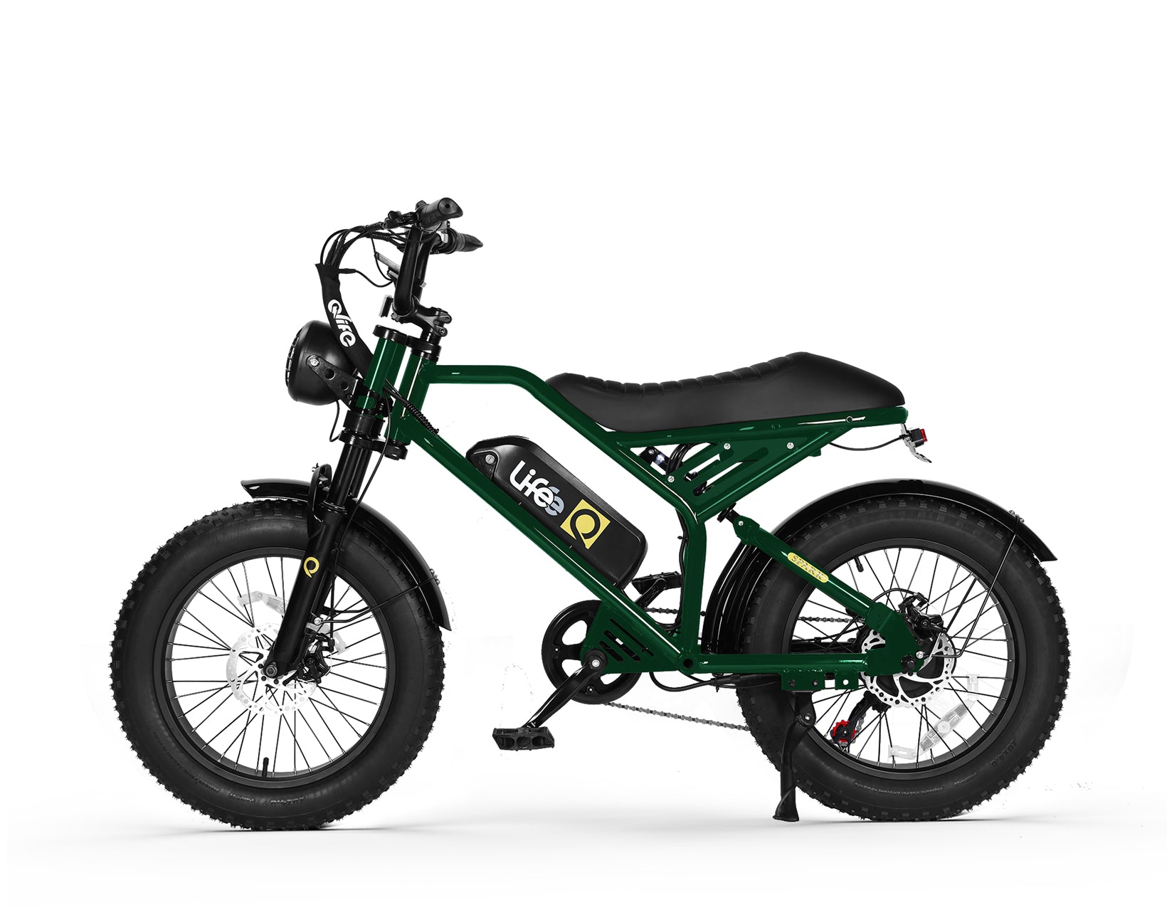 Spark 20x4.0"  Moped-Style  E-Bike, Standard, Green