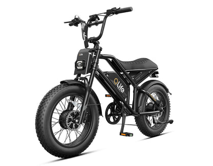 Spark Max Dual Motor 20x4.0" Hydraulic Brakes Moped-Style E-Bike, standard, black 1