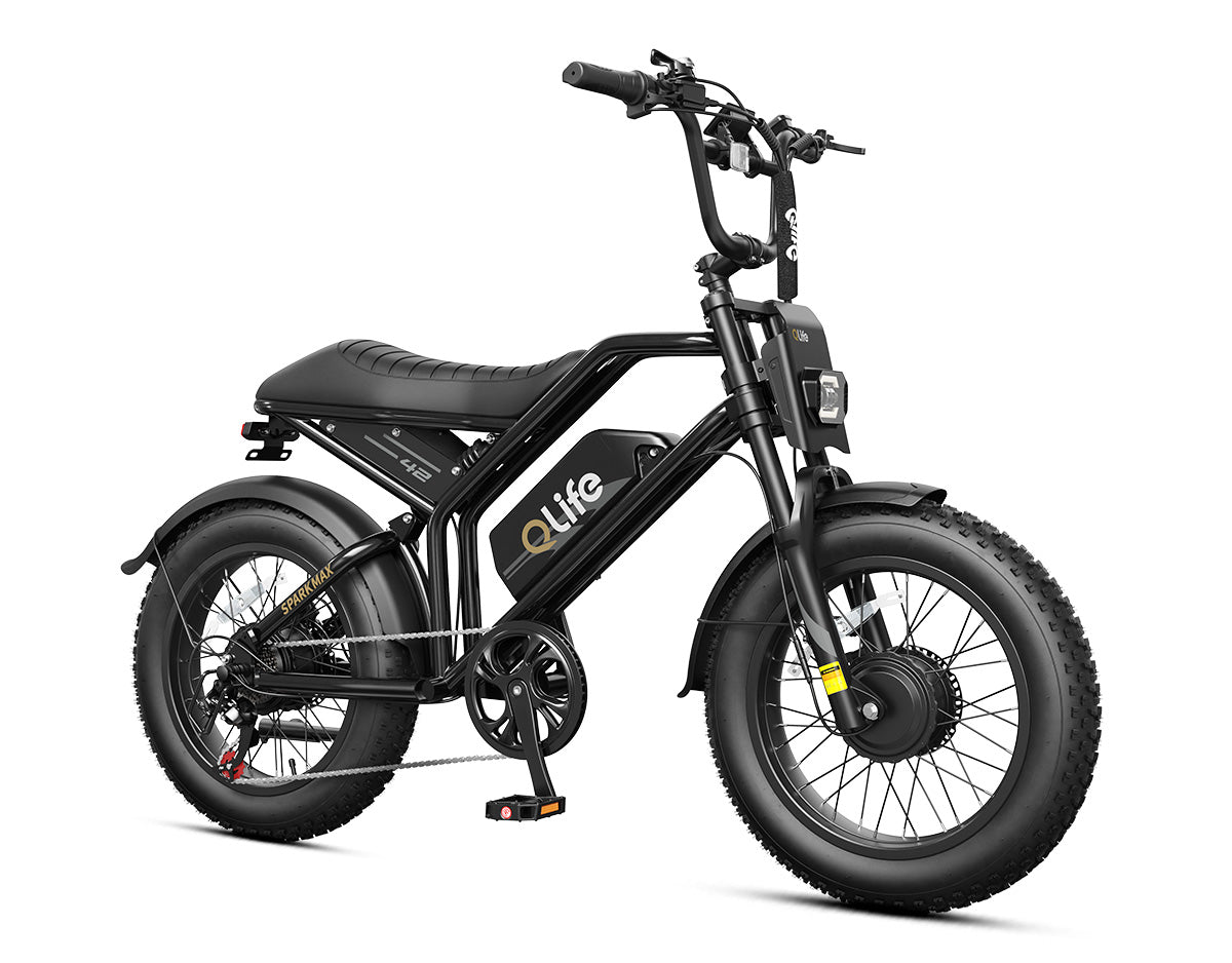 Spark Max Dual Motor 20x4.0" Hydraulic Brakes Moped-Style E-Bike, standard, black 2
