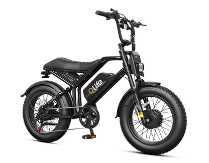 Spark Max Dual Motor 20x4.0" Hydraulic Brakes Moped-Style E-Bike, standard, black 2
