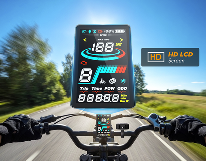 Spark Plus 20x4.0" Hydraulic Brakes Moped-Style E-Bike, HD LCD
