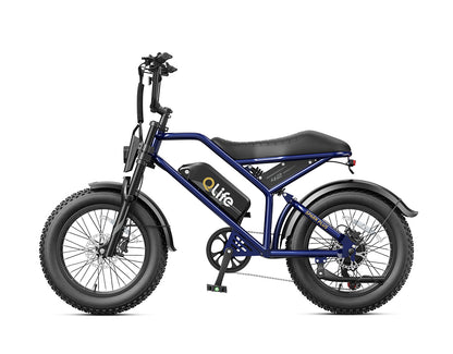 mifa klapprad e-bike 3000W Dual Motor 52V 20Ah 38MPH 20x4.0 Fat Tire Moped Style Electric Bike, Hydraulic Brake,Full Suspension, Qlife Spark Max Black