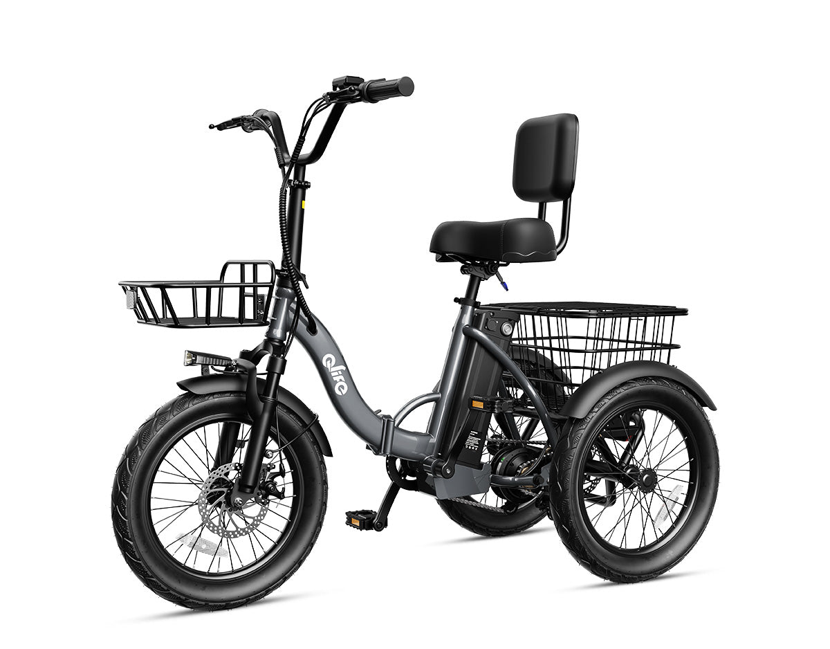 Triker 2.0 Electric Trike – Upgraded 3 Wheel Folding E-Bike, Bike, Gray 3