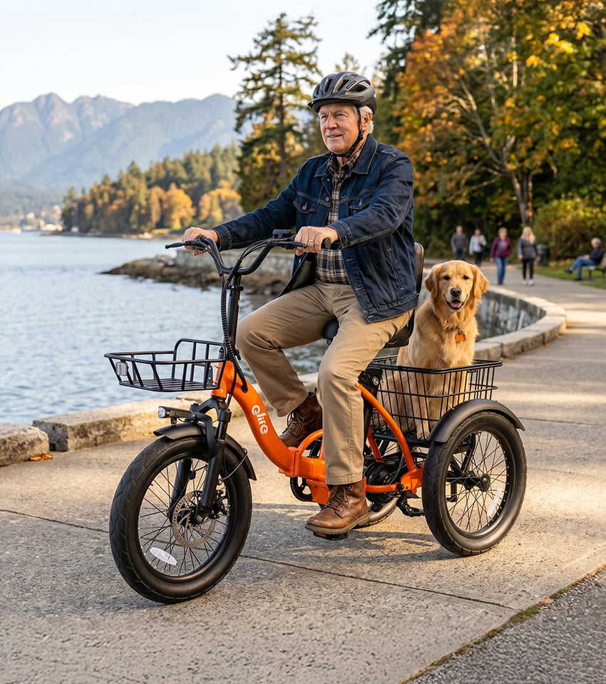 Triker 2.0 Folding 3 Wheels Electric Bike, Lifestyle 3