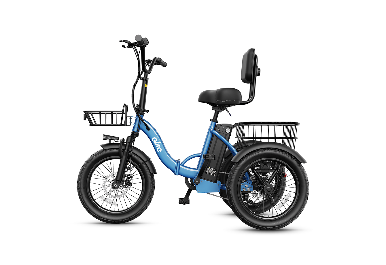 Triker 2.0 Folding 3 Wheels Electric Bike, Standard, Blue 2