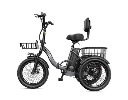 Triker 2.0 Folding 3 Wheels Electric Bike, Standard, Gray