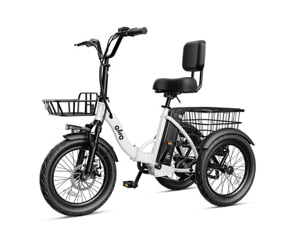 Triker 2.0 Folding 3 Wheels Electric Bike, Standard, White
