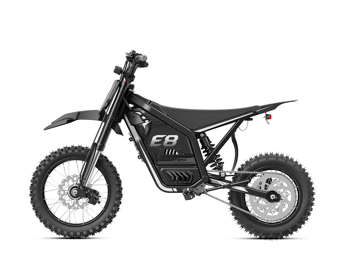 Vela E8 Electric Dirt Bike for Teens & Adults, Standard, Black