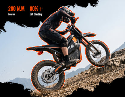 Vela E8 Plus Electric Dirt Bike for Teens & Adults