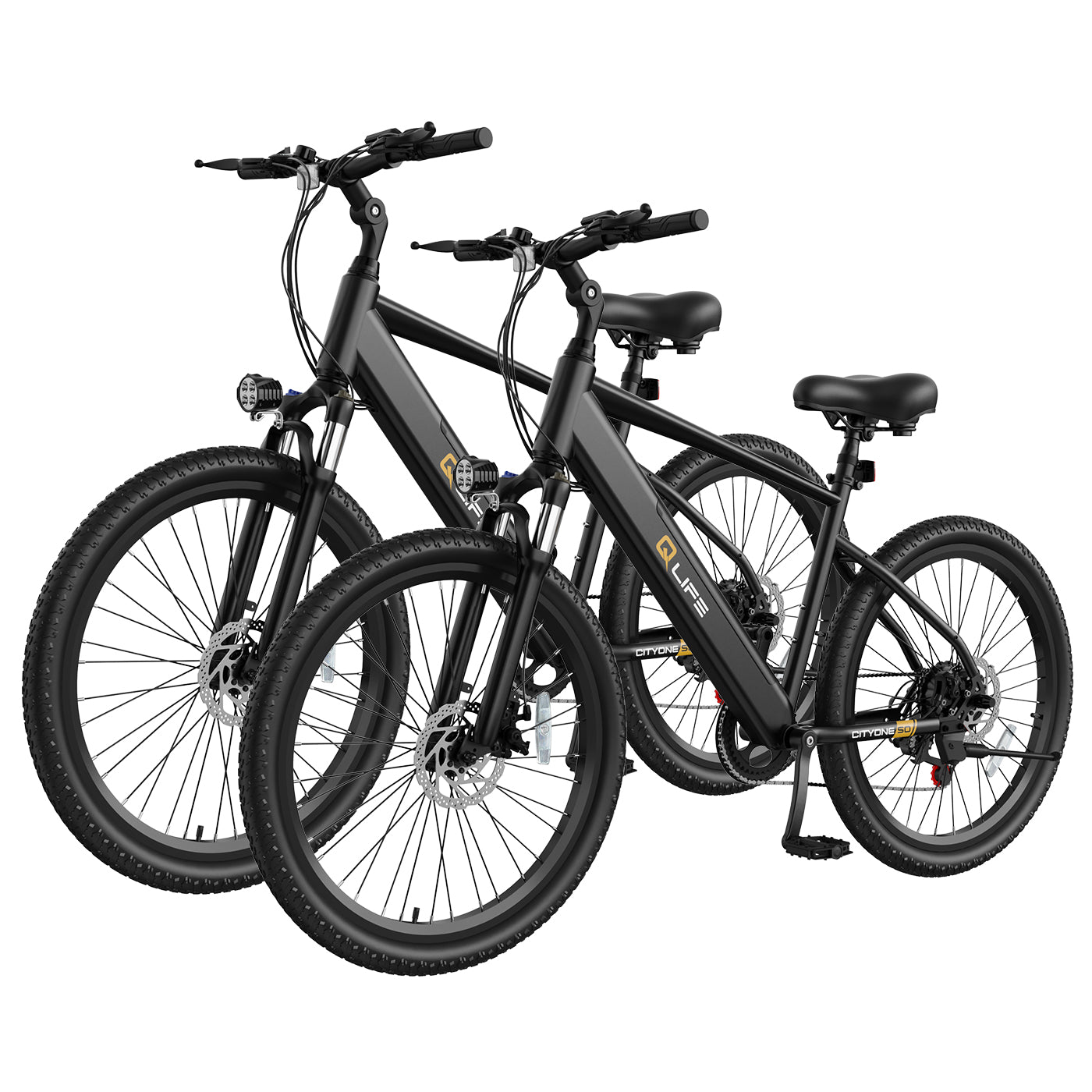 elektrofahrrad sale Qlife® Ebike Combo Sale Cityone SO 2.0*2