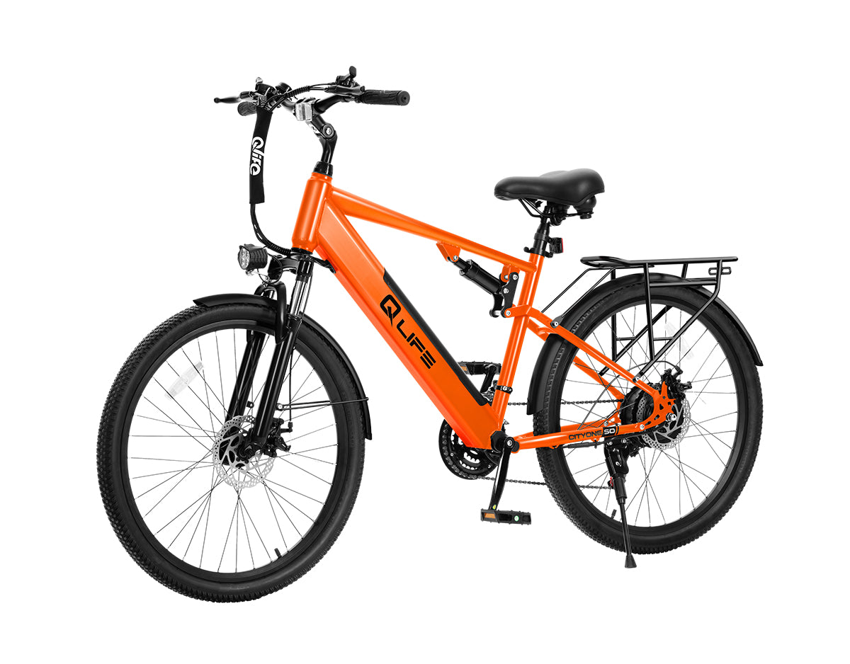 Cityone Step Over Ultra Full Suspension Mountain eBike for Adults