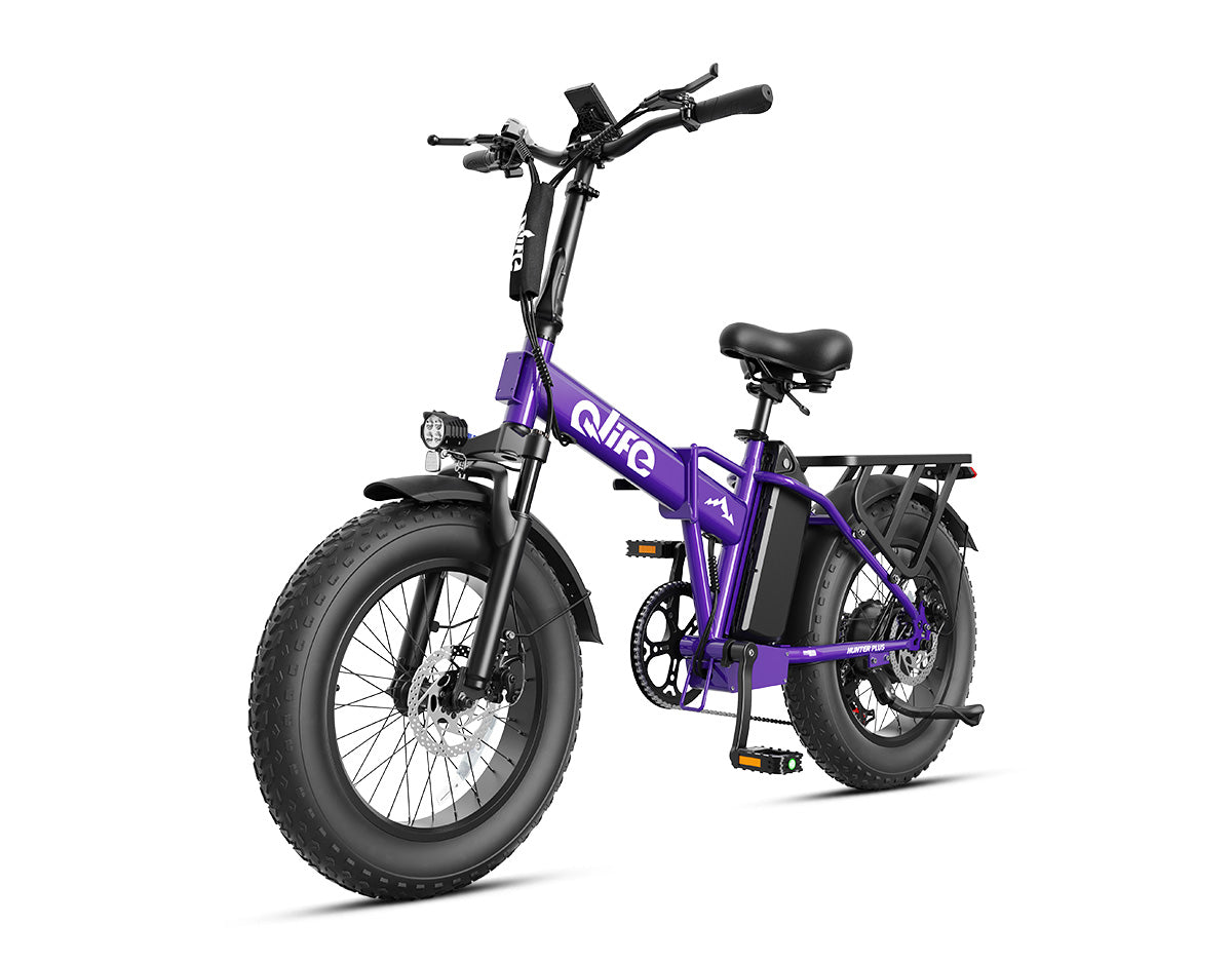 Hunter Plus All-Terrain Folding Electric Bike for Adults