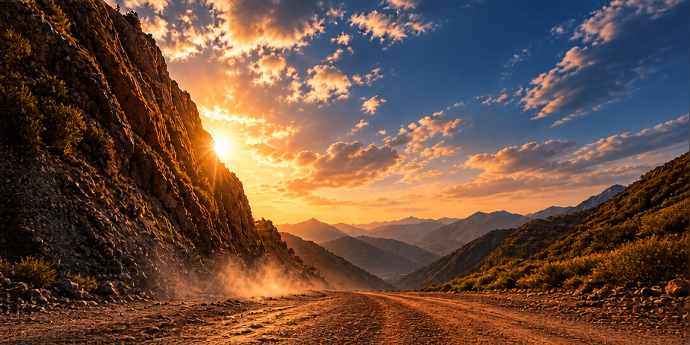 VELA E8 off-road mountain scene
