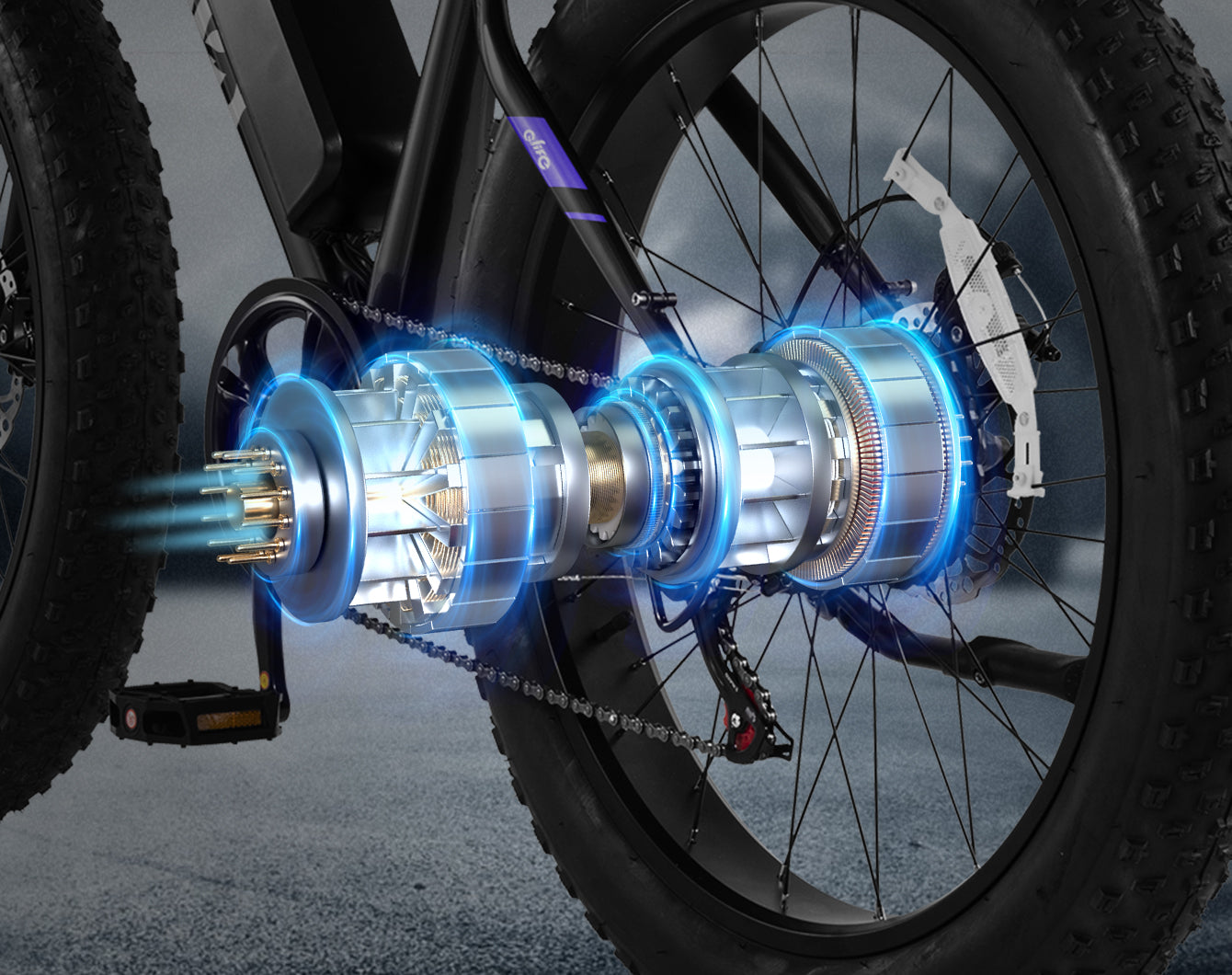 1200W Peak Power, 70Nm Torque & 28 Mph Speed