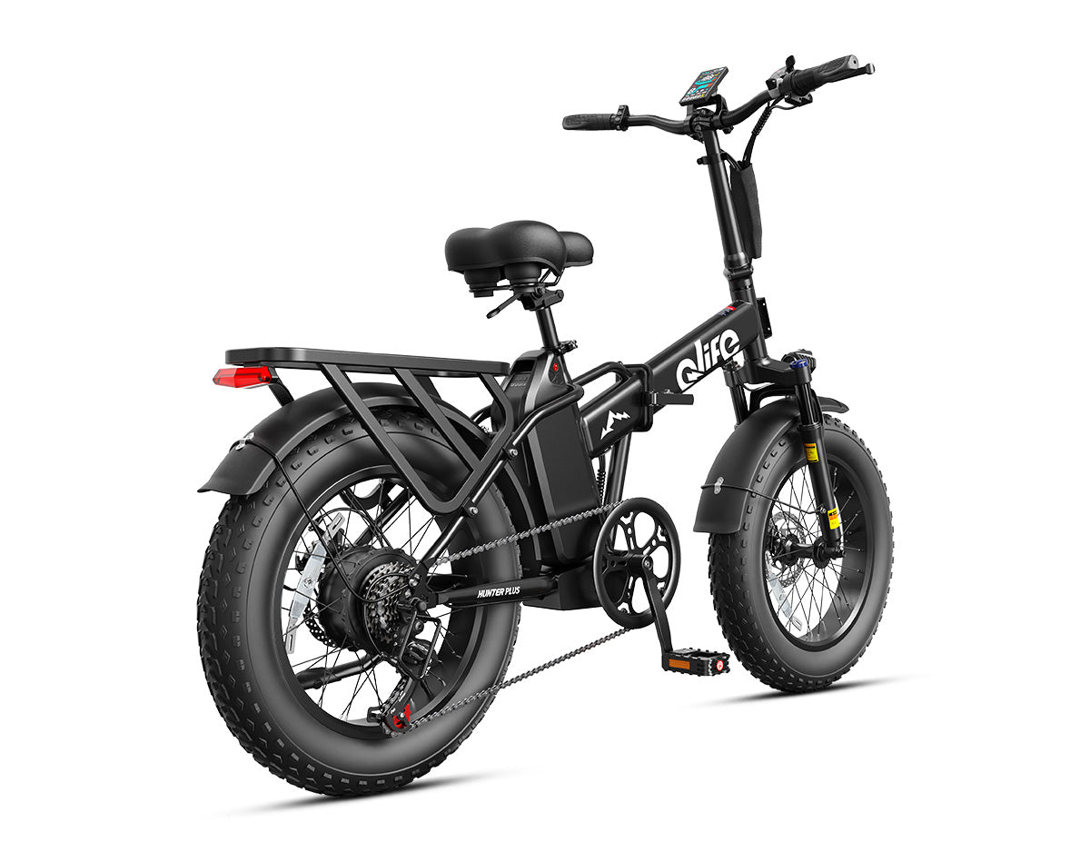 Hunter Plus All-Terrain Folding Electric Bike for Adults