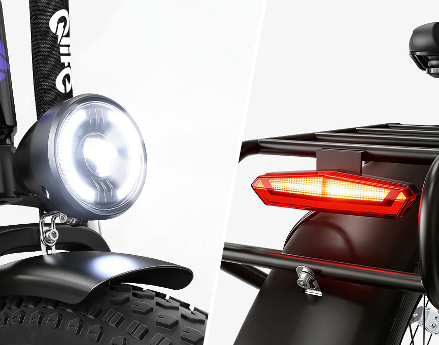 High-Brightness Front & Rear Lights