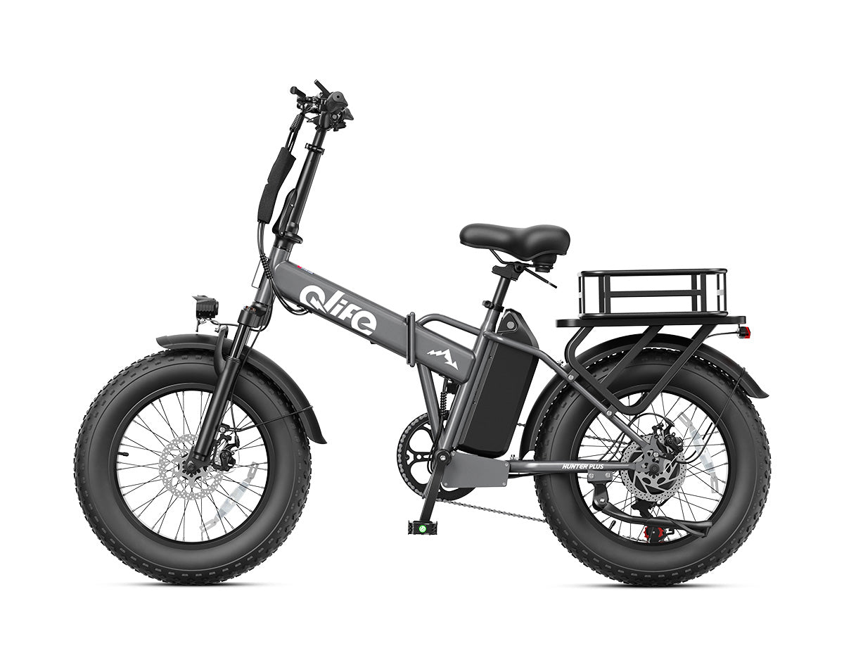 Hunter Plus All-Terrain Folding Electric Bike for Adults