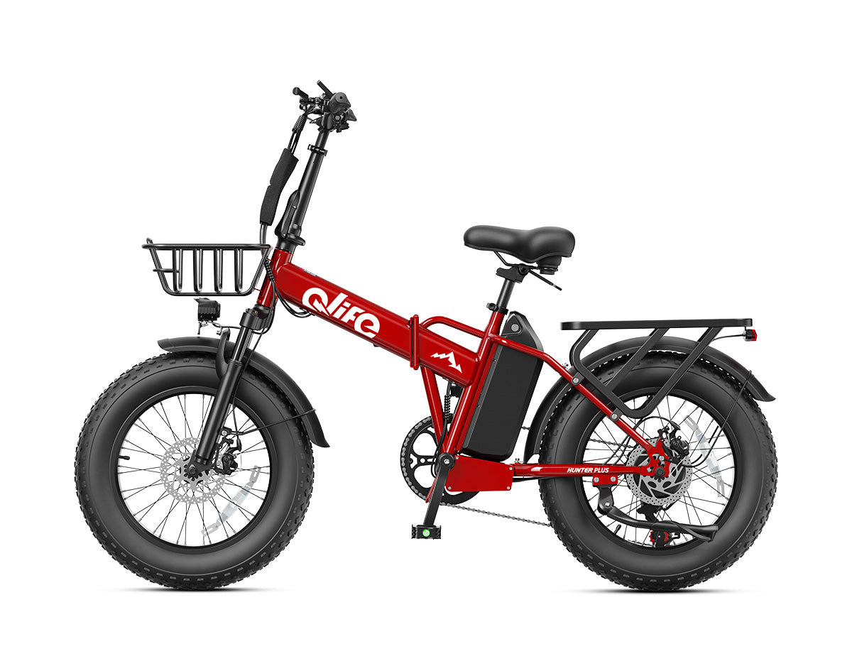 Hunter Plus All-Terrain Folding Electric Bike for Adults